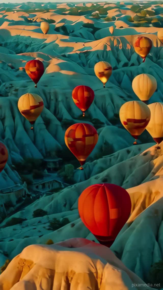 Cappadocia Dawn Ascent - Drone & Aerial AI stock